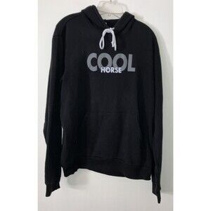 Unisex Sweatshirt Cool Horse Size 2X Pullover Hooded Cowgirlcore Rodeo